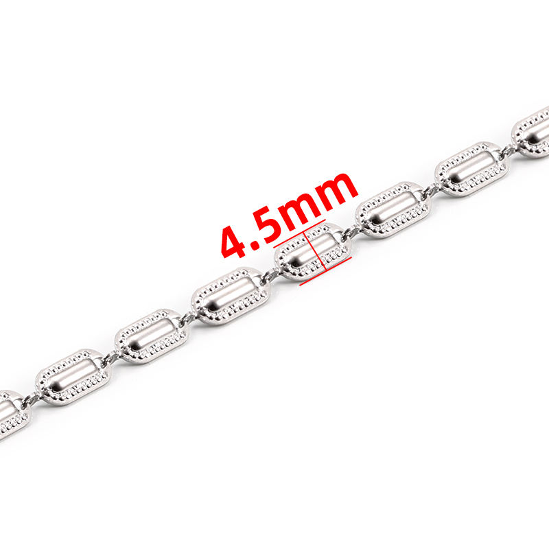 JIAYE Custom 8mm Stainless Steel Chain, Perfect for Men's Jewelry Accessories.