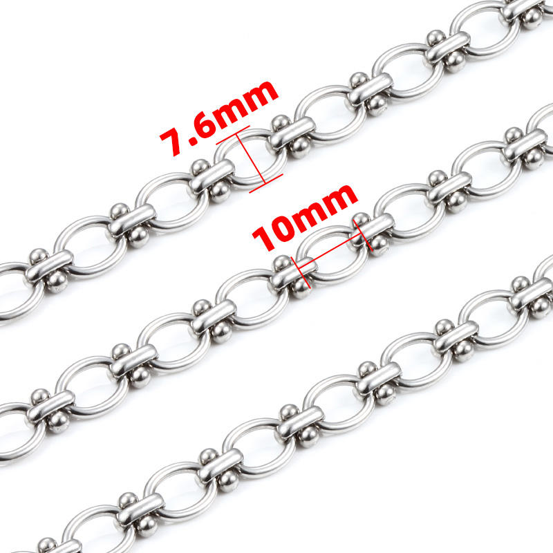 Jiaye Thick Stainless Steel Chains & Curb Link Necklace for Men