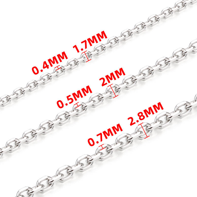 JIAYE Bulk Stainless Steel Jewelry Chain | Premium 2mm Stainless Steel Curb Chain | Best Stainless Steel for Jewelry