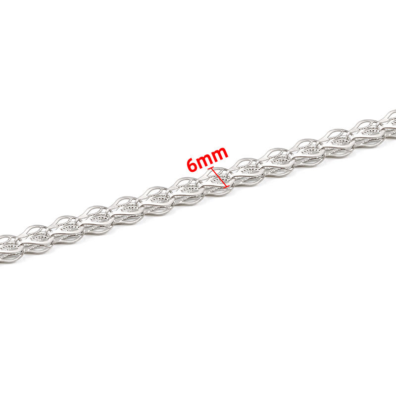 JIAYE Double Feather Stainless Chain – Hypoallergenic & Customizable for Elegant Jewelry.