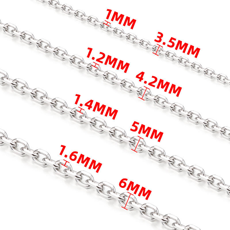 JIAYE Premium 2/0 Stainless Steel Chain & 3mm Stainless Steel Chain | Custom Casting Stainless Steel Jewelry