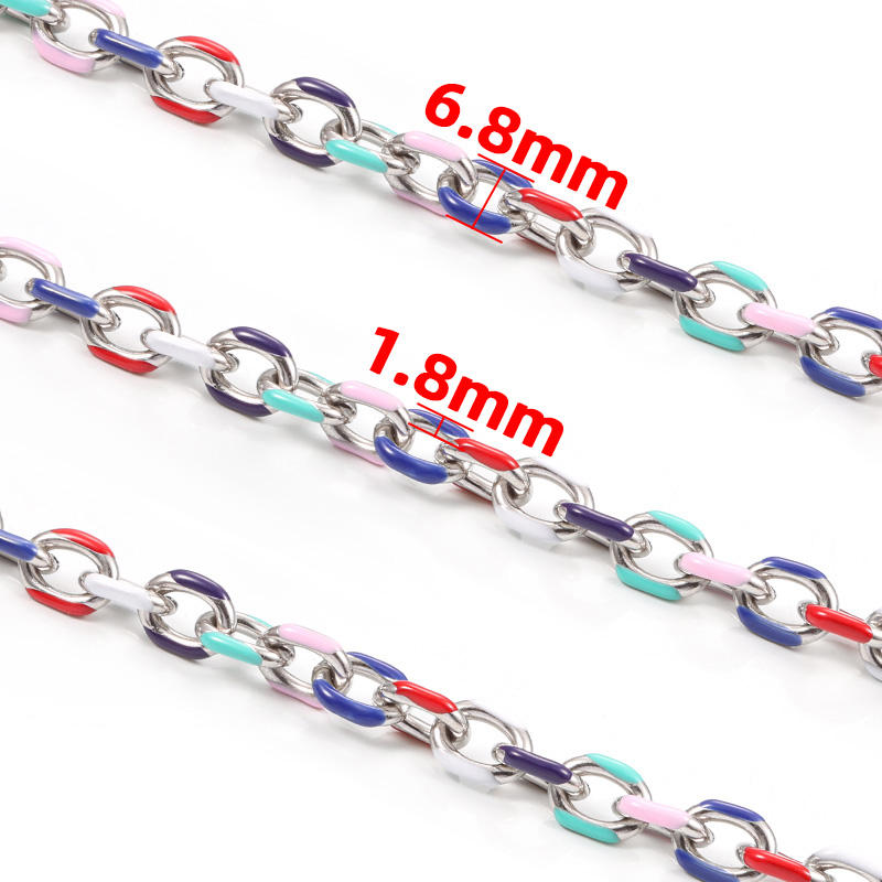 JIAYE Multi Color Chain Necklace & Tri Color Chain Necklace | Wholesale Multi Color Chain Jewelry
