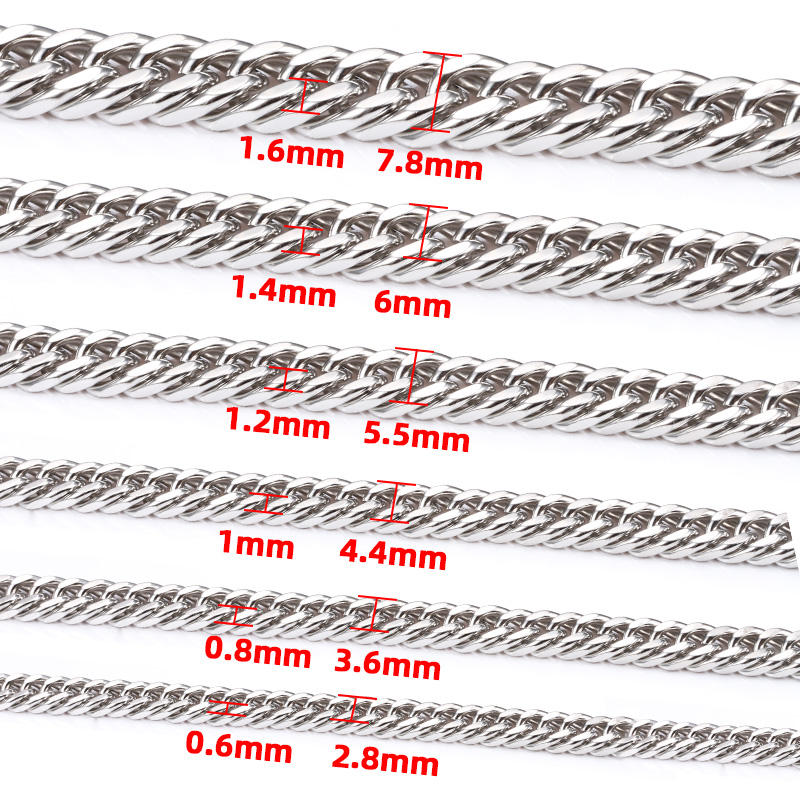 Jiaye supplies industrial stainless steel lock chain, elegant stainless steel wheat chain necklace, and stainless steel charms jewelry. 304L corrosion-proof chains. Custom lengths, bulk discounts.