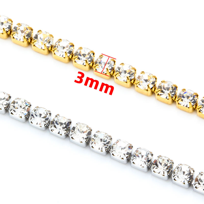 JIAYE3mm 18K Gold PVD Stainless Steel Chain - Customizable Jewelry Component