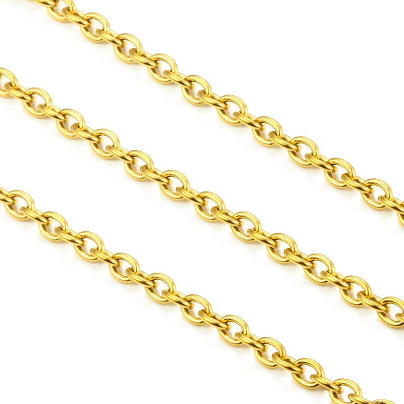 JIAYE New Fashion Oval Stainless Steel Jewelry Chain - 2025 Trendy DIY Components