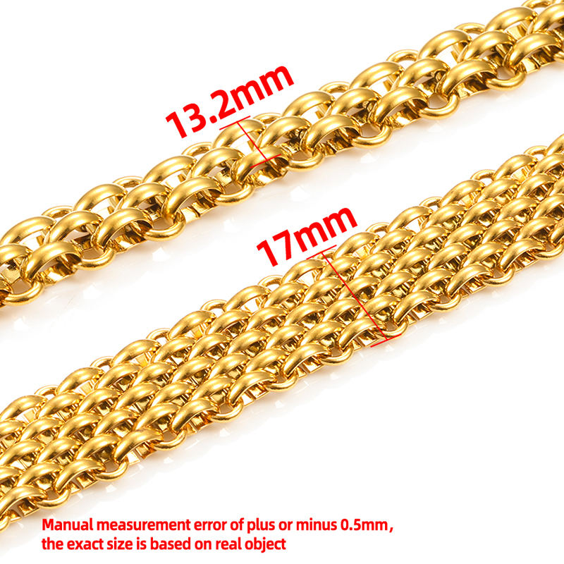 JIAYE Multi-Row Stainless Steel Chains: Customizable, Durable DIY Jewelry & Clothing Supplies