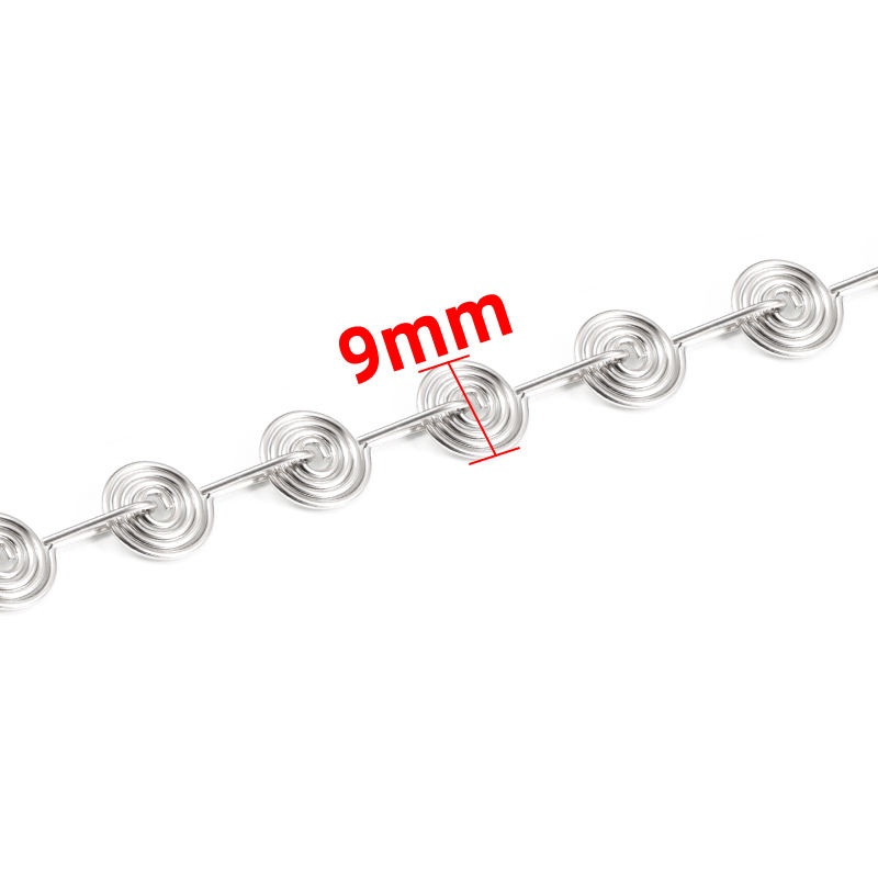 JIAYE Stainless Steel Lollipop Roll Chain for Trendy Jewelry & Apparel - Hypoallergenic, Durable, Customizable