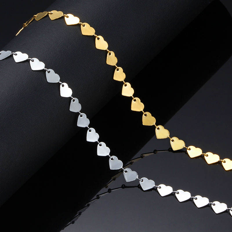 Stainless Steel Embossed Chain, Handmade Design, Jewelry DIY, 316L Material, Hypoallergenic, Color Customization, Bulk Orders
