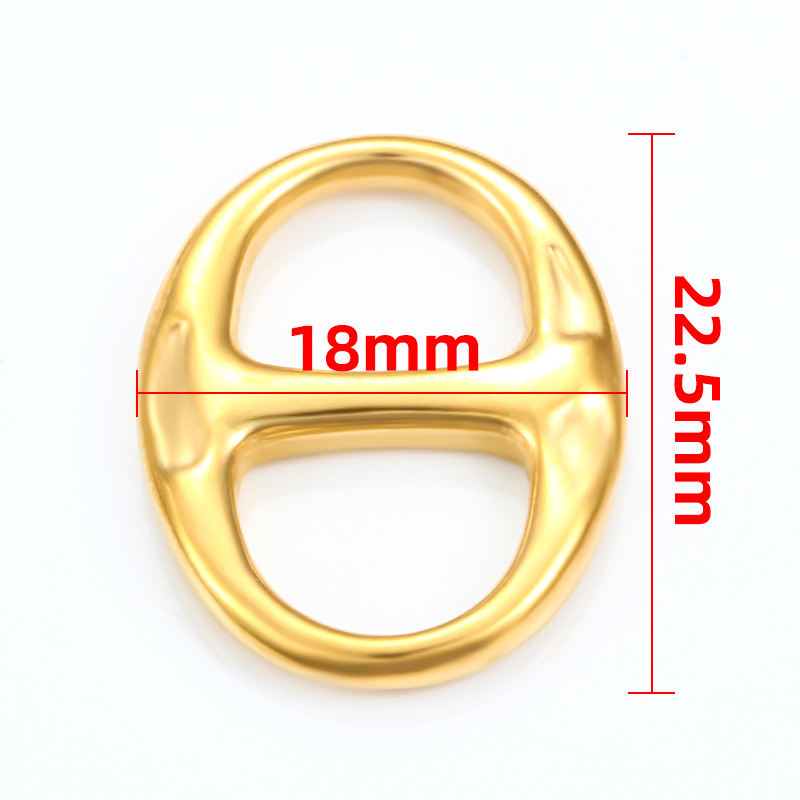 JIAYE 18K Gold PVD Pendant - Mirror Polished, Hypoallergenic Stainless Steel Charm for Necklaces, Custom Gifts & Luxury Jewelry