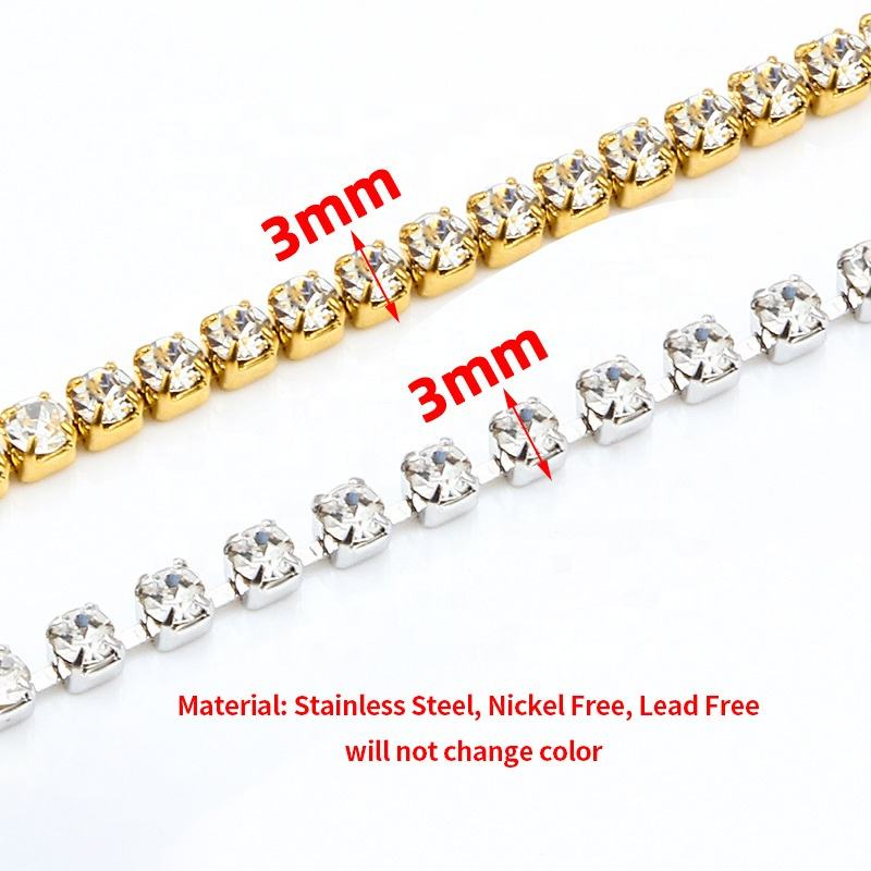 JIAYE 3mm Gold Plated Claw Chain, Custom Stainless Steel Jewelry for Everyday Wear