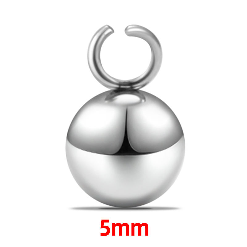 JIAYE High Polish Stainless Steel Beads - Hypoallergenic DIY Jewelry Supplie