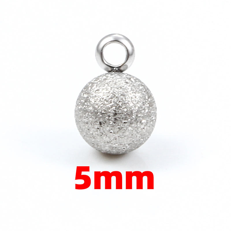 JIAYE Shiny Frosted Beads - Hypoallergenic, Customizable Jewelry Components for Men & Women