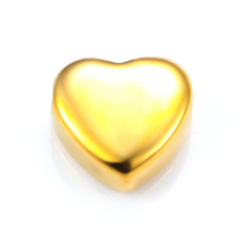 JIAYE Sleek minimalist heart-shaped pendant necklace for couples, crafted in polished 316L stainless steel with an adjustable 18-inch chain. Ideal for engravable romantic gifts or daily wear, packaged in a luxury velvet box