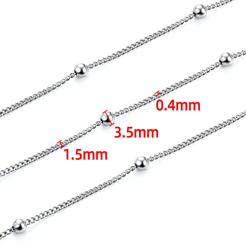 JIAYE Custom Initial Stainless Steel Chain – Mini & Hypoallergenic for Personalized Jewelry