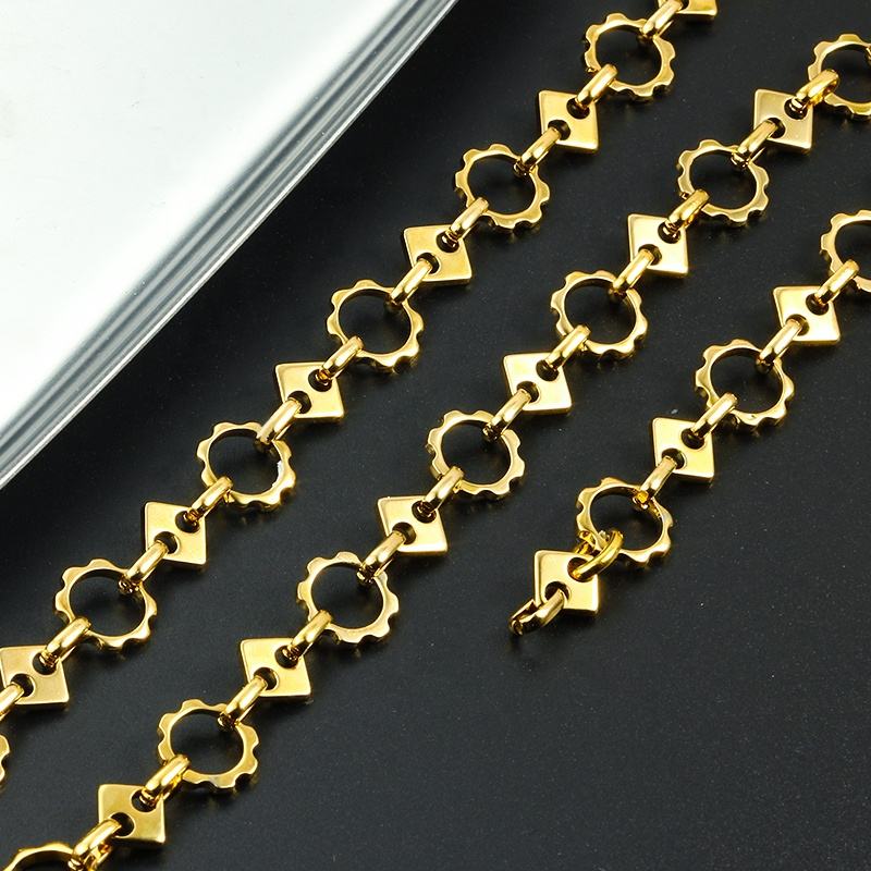JIAYE Stainless Steel Chain, Gold, DIY Jewelry Making, Custom Wholesale Accessories.
