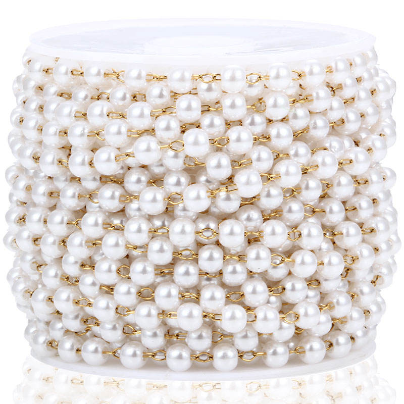 JIAYE B287 Custom Beaded Pearl Chain, Affordable Luxury Jewelry for Weddings & Events.