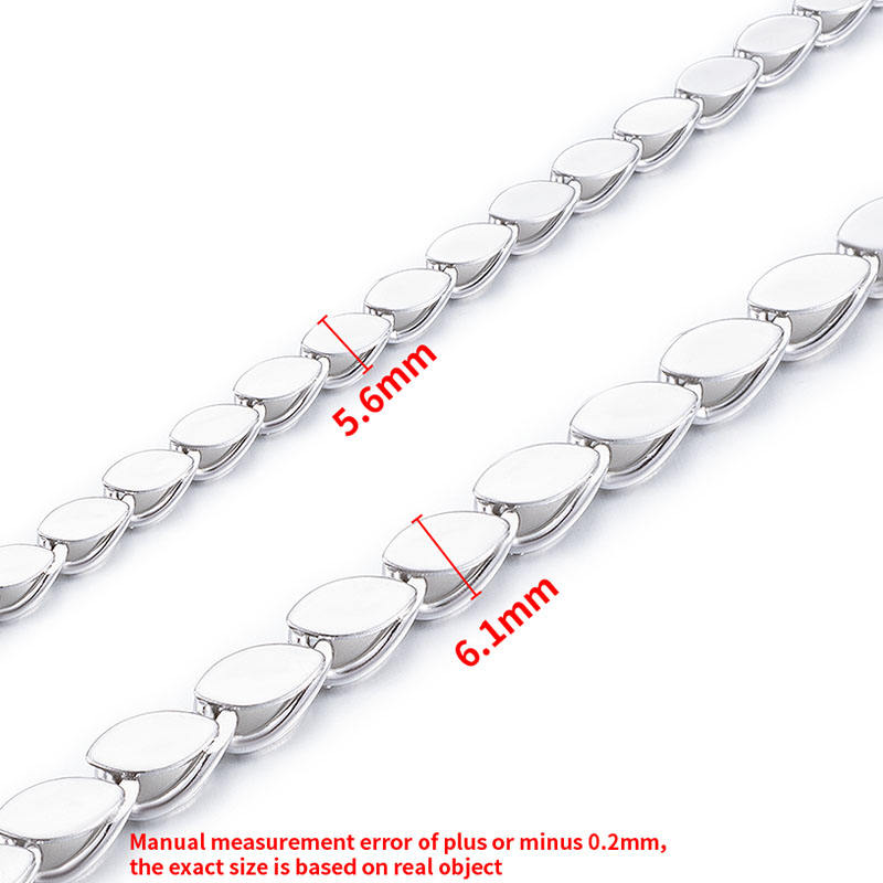 JIAYE Luxury Stainless Steel Leaf Chain – Waterproof, Hypoallergenic, Custom Jewelry Making