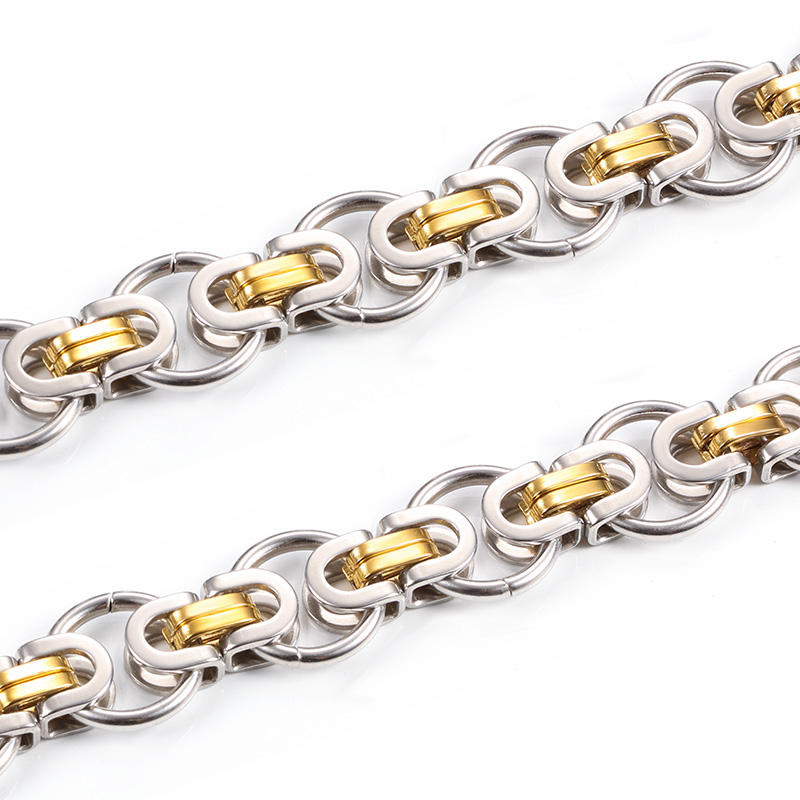 JIAYE Black Stainless Steel Chains: Durable Indirect Color, Hypoallergenic Men's Jewelry Wholesale.