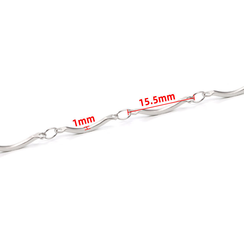 JIAYE Custom 304 Stainless Steel Curved Chain, Industrial-Grade Jewelry & Decor.