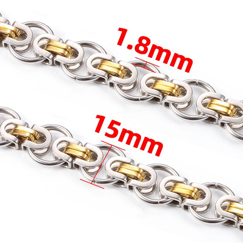 JIAYE Black Stainless Steel Jewelry | Men’s Cuban Chain Necklace – Bold & Durable