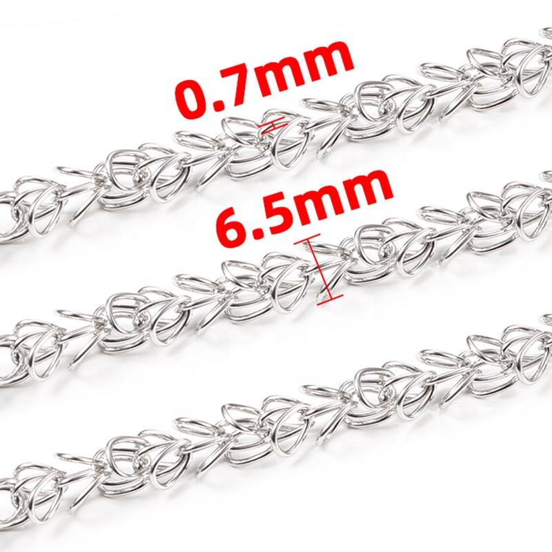 Jiaye 304L Stainless Steel Snake Chain Necklace & Jewelry Chain by the Foot
