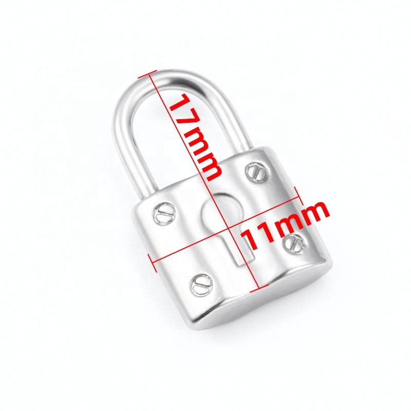 JIAYE Water Resistant Lock Pendant: Hypoallergenic Stainless Steel for DIY Necklace!