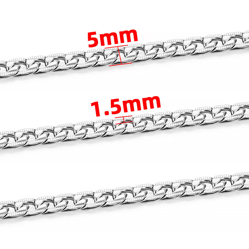 JIAYE Stainless Steel Chain Men | Cuban Link Stainless Steel Jewelry for Men | Hypoallergenic & Durable