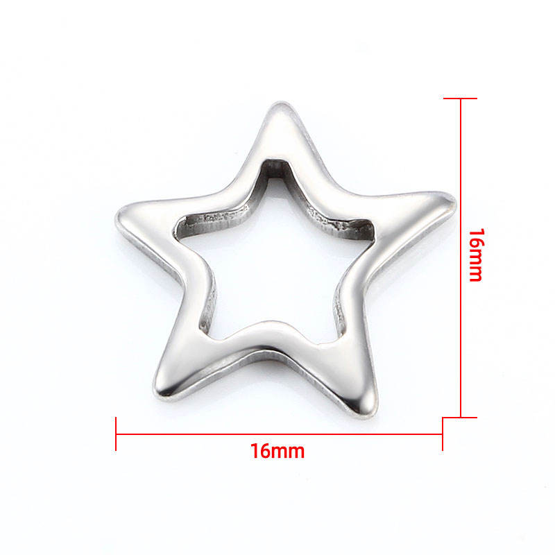 JIAYE Titanium Stainless Steel Pendant, Unique Geometric Jewelry Charm for Necklace & Bracelet, Hypoallergenic and Durable