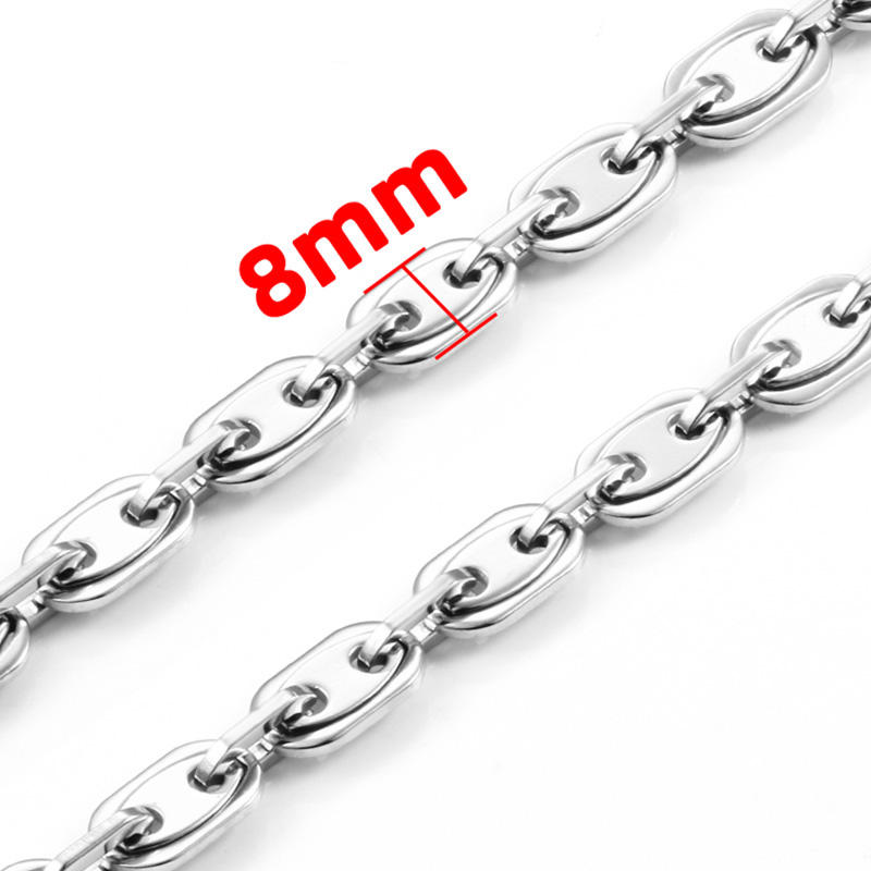 JIAYE 18K Stainless Steel Pig Chain: Customizable, Hypoallergenic Jewelry & Accessories.