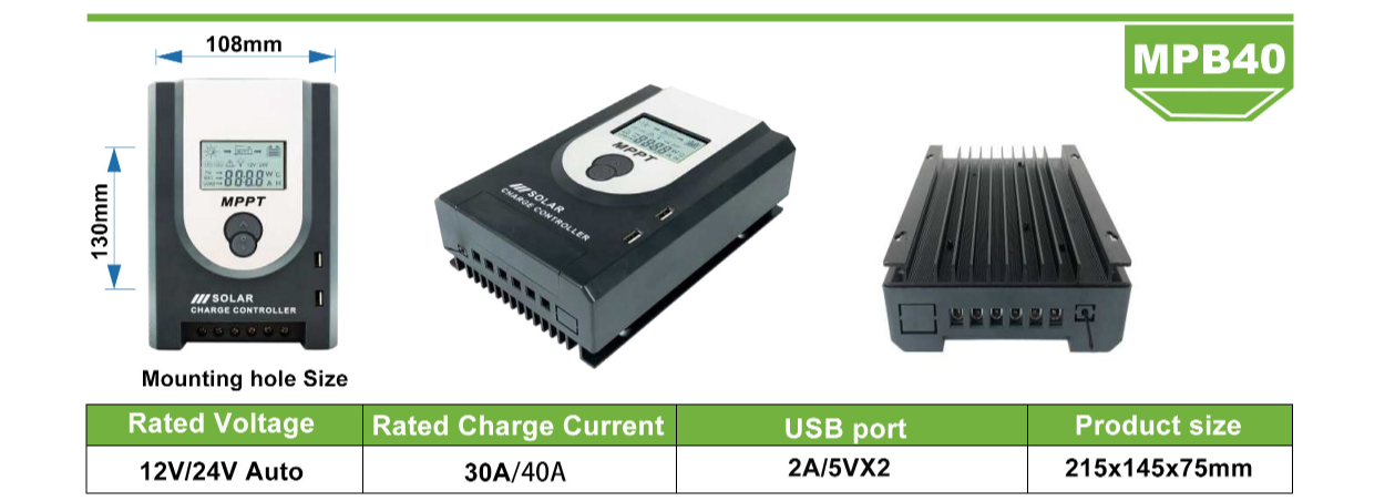 MPB40A MPPT Solar controller