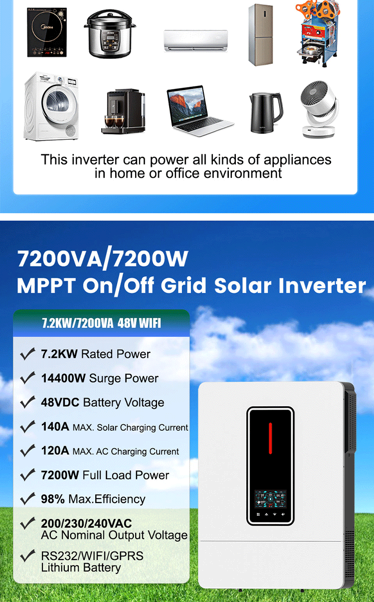 8200W solar inverter  Dual Output