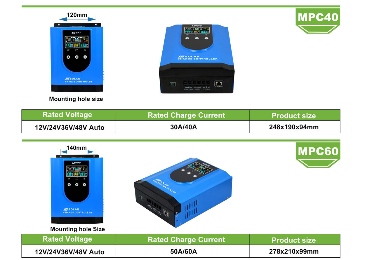 MPC40A MPPT Solar controller