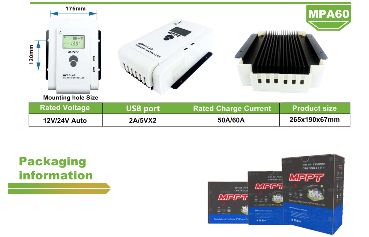 MPA40A MPPT Solar controller