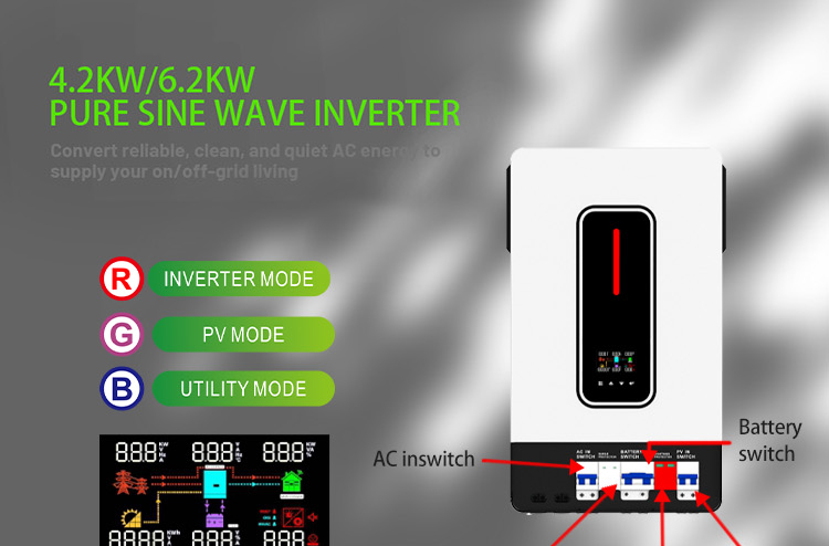 4.2kW Solar Inverter with 120A Charging Current