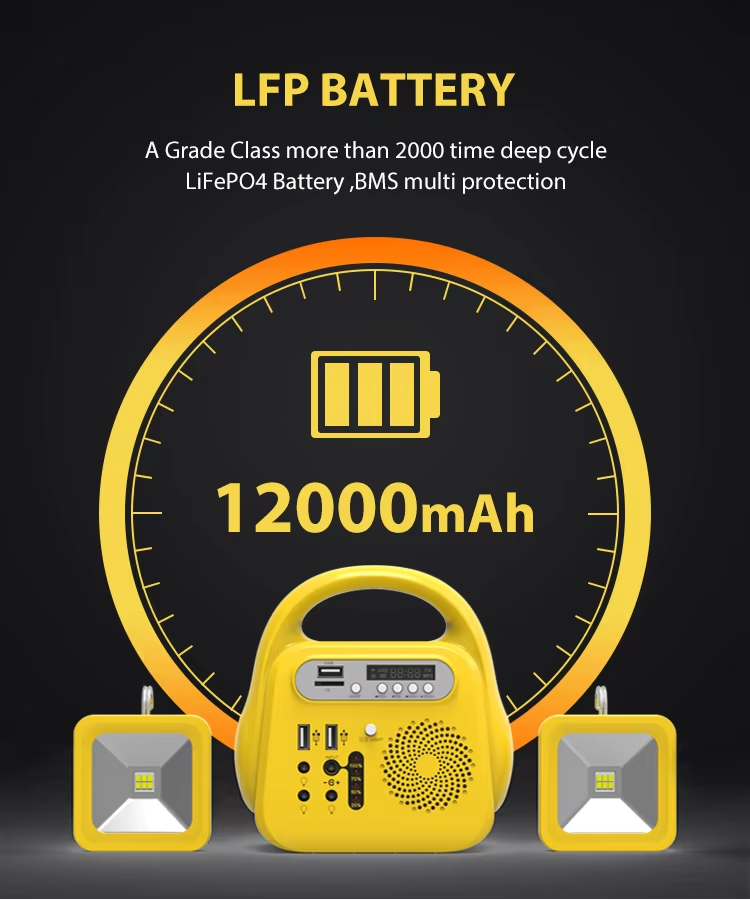 Lighting Kits E04 With12W Solar Panel