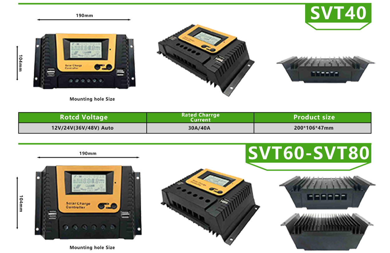 SVT40A PWM Solar controller
