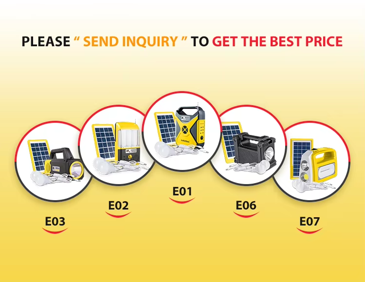 Lighting Kits E04 With12W Solar Panel