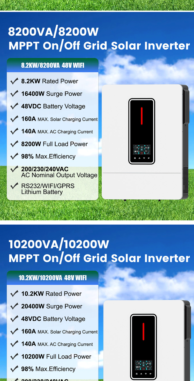 8200W solar inverter Dual Output