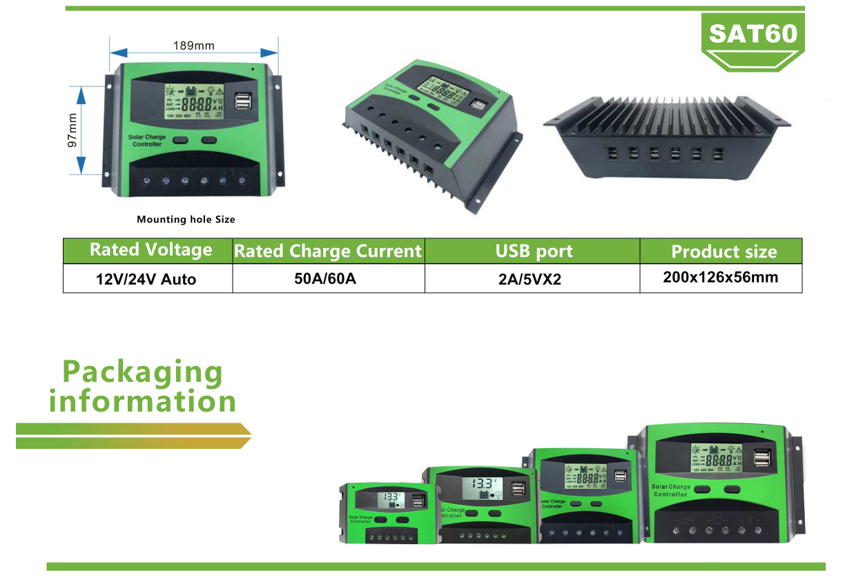 SAT50A PWM Solar controller