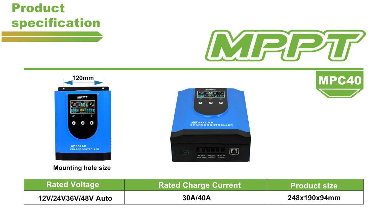 MPC100A MPPT Solar controller