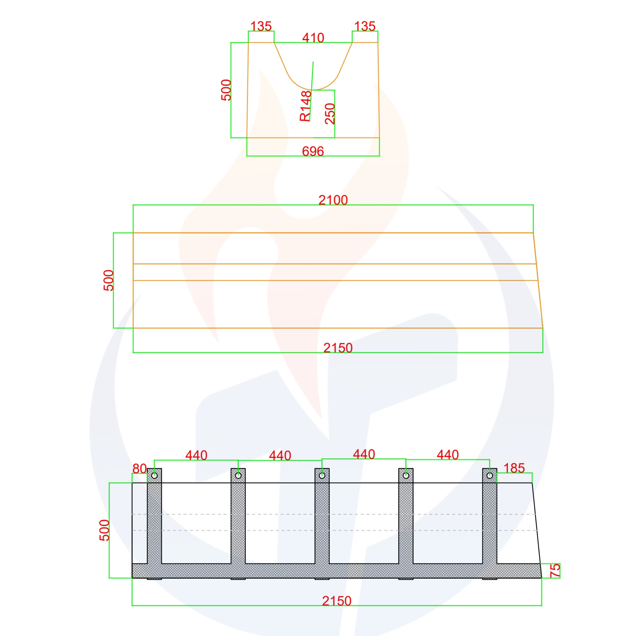Electric Arc Furnanse Tapping Spout