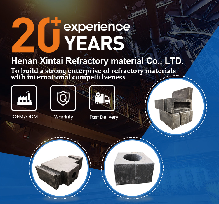 Refractory precast bricks