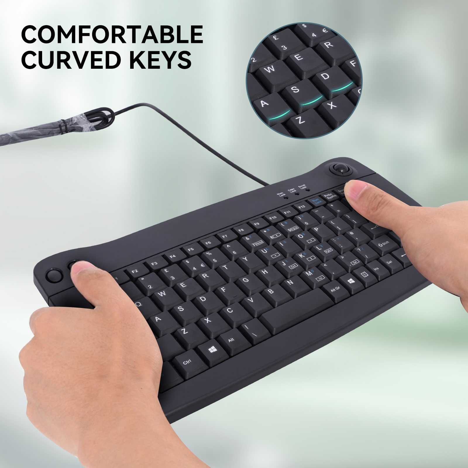 Mini, Keyboard, Trackball