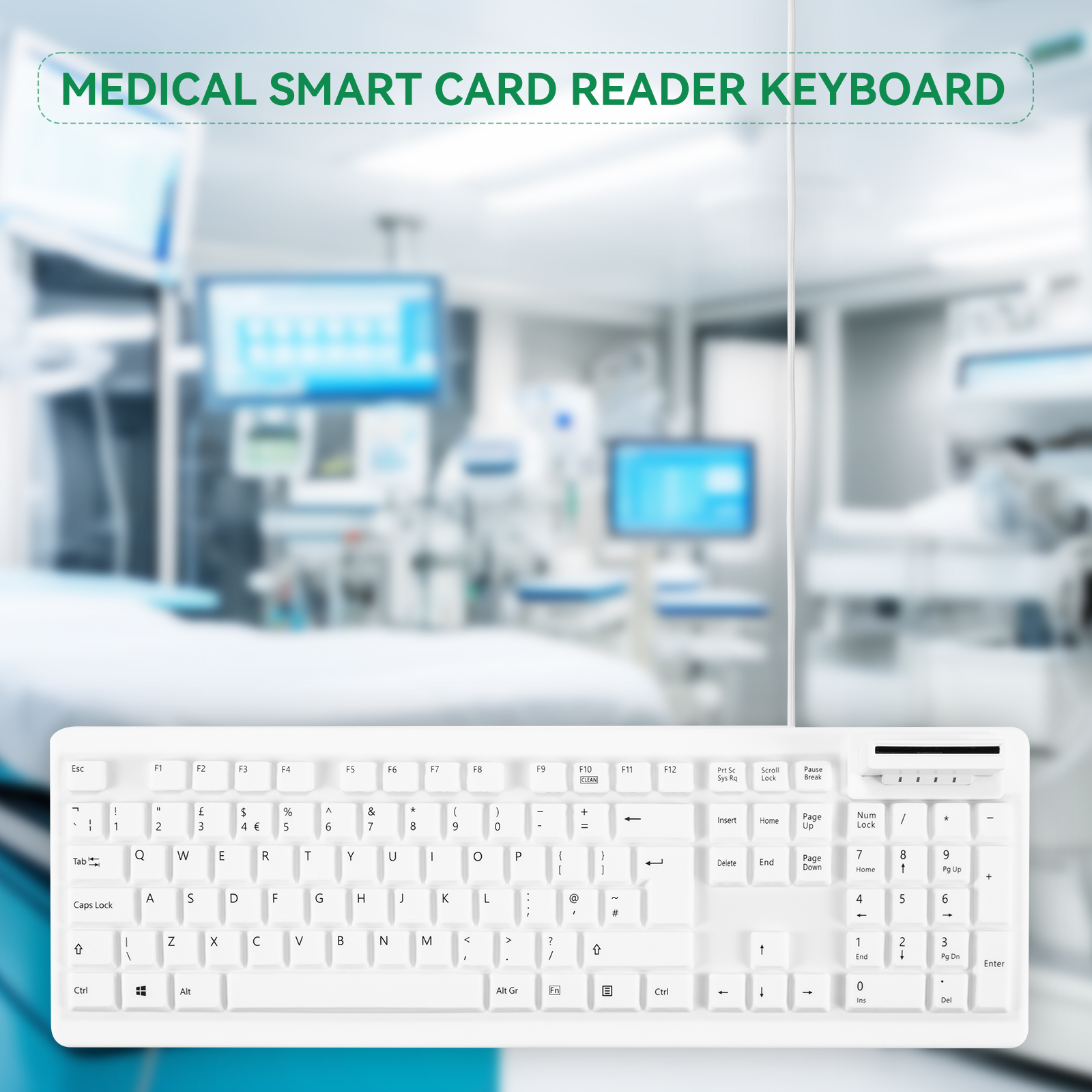Antimicrobial, Medical Waterproof Keyboard