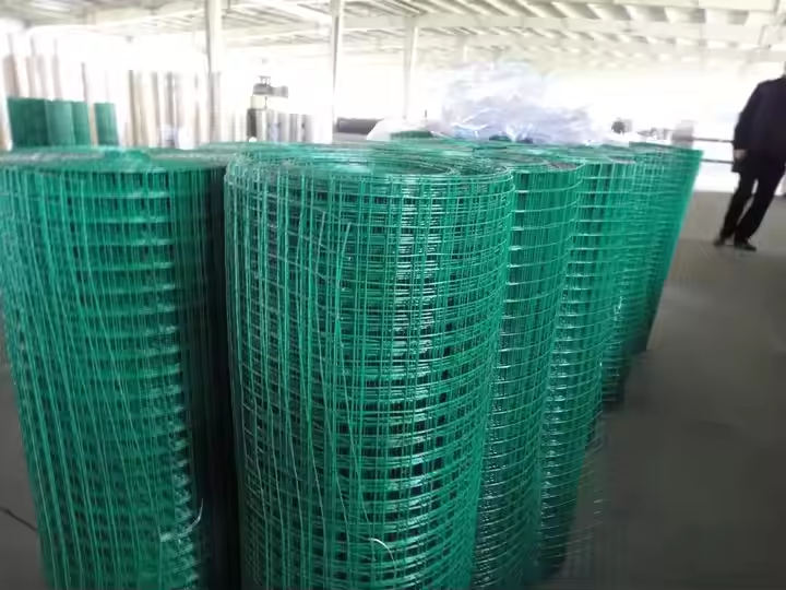 green pvc coated wire