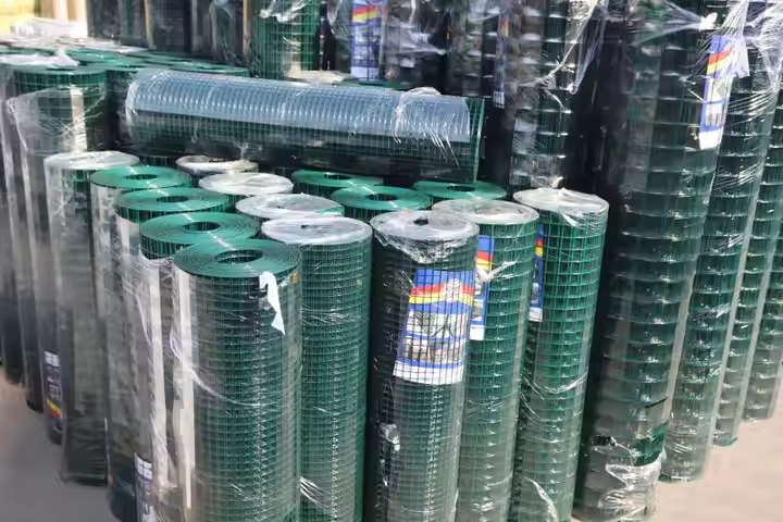 green pvc coated wire mesh