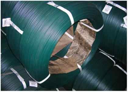 green pvc coated wire