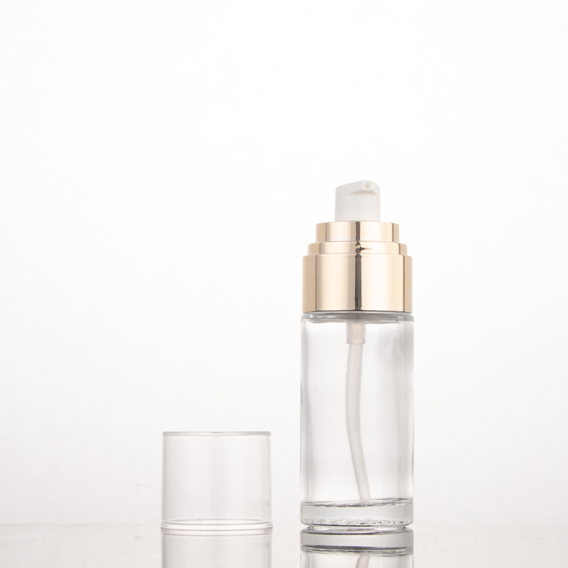 glass lotion bottle