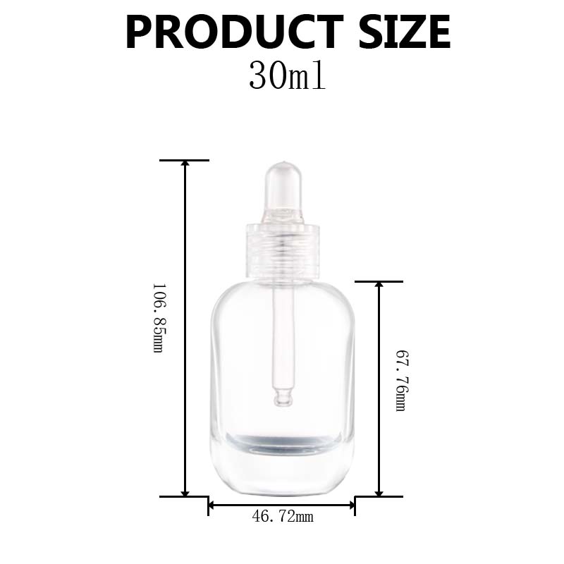 glass dropper bottles nearby