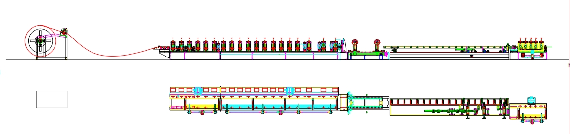 Box beam roll forming machine